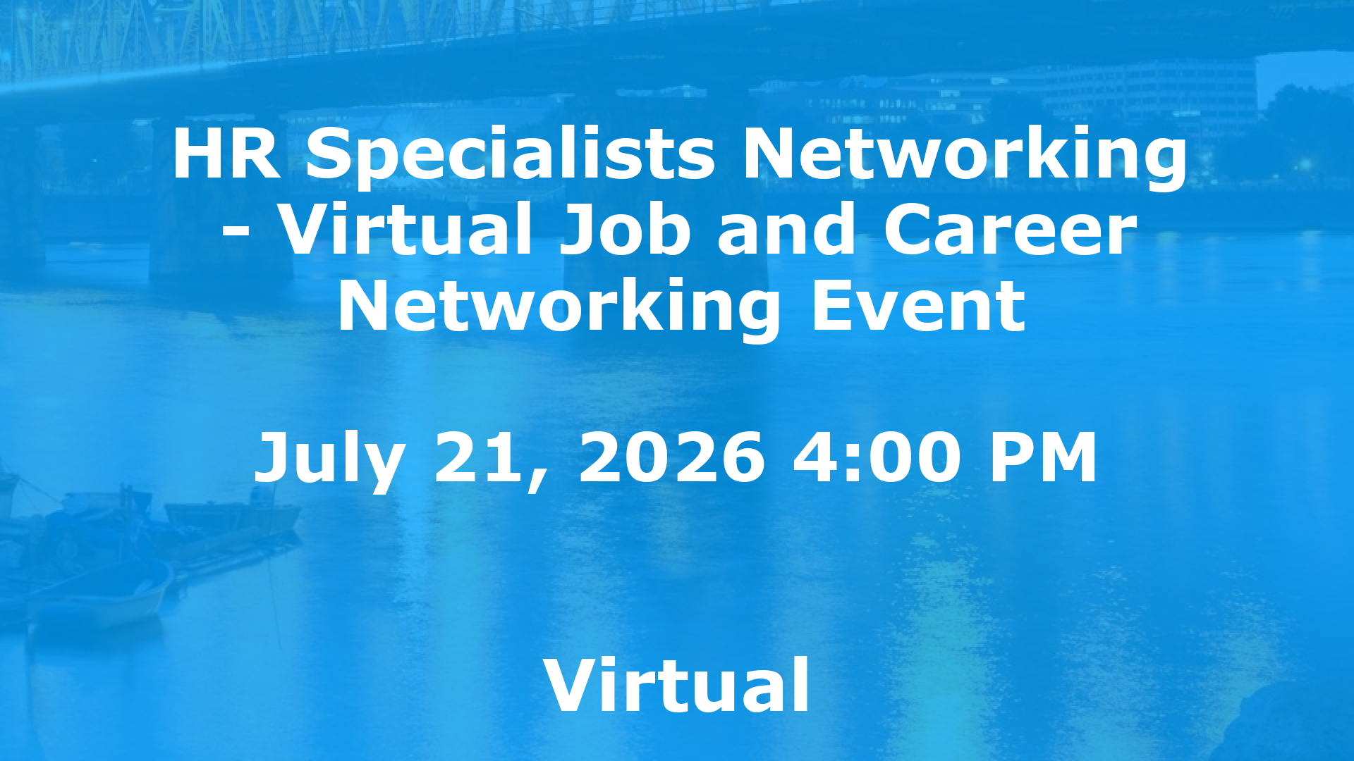 HR Specialists Networking - Virtual Job and Career Networking Event event image